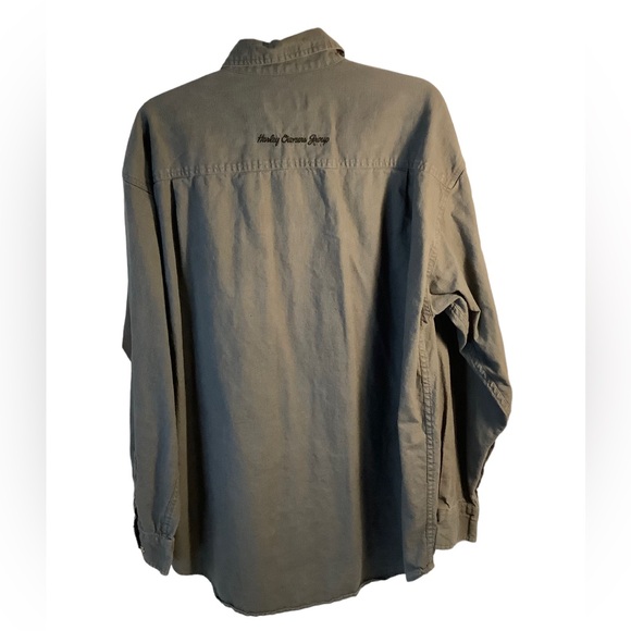 Harley Owners Group Gray Riverwashed button down shirt HOG 2XL - Picture 4 of 5
